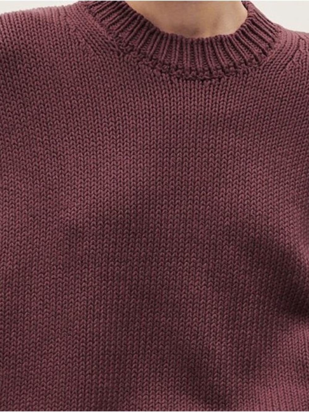 Babaa Cotton Jumper no 16 in Dark Cherry